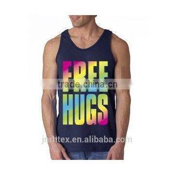 Trade Assurance Premium Spandex/Cotton Blank Mens Stringer Gym Tank Top photo-3