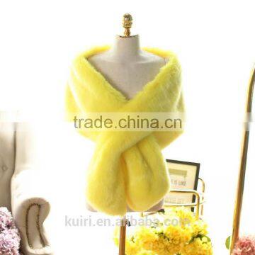 Autumn and Winter Women's Ultra Long Fox Faux Fur Collar Muffler Scarf Fur Scarf Raccoon Fur Cap Super Big Cape Shawl photo-3