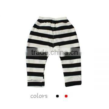 Hotsales! High Quality Infant 100 Cotton Girls Strip Baby Pants