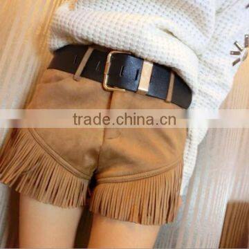 EY0073L Women Fashion Tassel Leisure Short Leggings Winter 2015