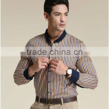 2017 latest fashionable mens stripe shirt