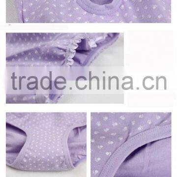 Hot 95%cotton 5%spandex Little Transparent Lovely Teen Girl Underwear photo-6