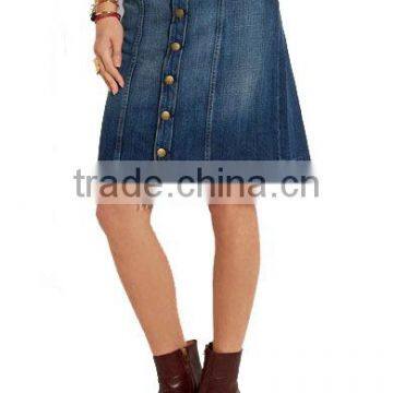 High Quality Denim Skirt Latest Long Skirt Design for Ladies