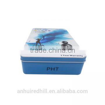 Small Product Packaging Box Custom Logo Rectangular Tin Boxes for Packaging Chocolate/candy Packaging