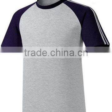 Cotton Red&white Two Tone Plain t Shirt for Men photo-2