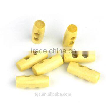 50Pcs/bag 25mm Custom Natural Wood Toggle Horn Buttons For Coat photo-4