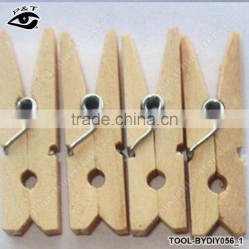 4.50CM Decorative Mini Wood Paper Clips Paper Pins Family Foto Pegs Family Foto Official Clips photo-3