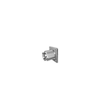 UHF female straight flange mount connector