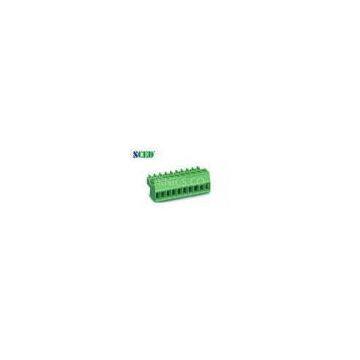 Single Level Pitch 3.50mm Female Sockets Plug In Terminal Blocks 300V 8A , 2P - 22P