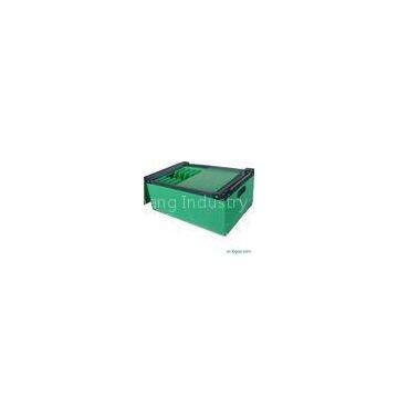 4mm 5mm 6mm Green Correx Box Collapsible Storage Boxes With Lids