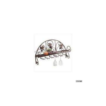 6 Row Metal Wine Glass Rack,glass Washing Rack,hanging Wine Glass Racks MH-GR-15029