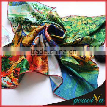 90cm*90cm Silk Digital Printing Shawls Wholesale