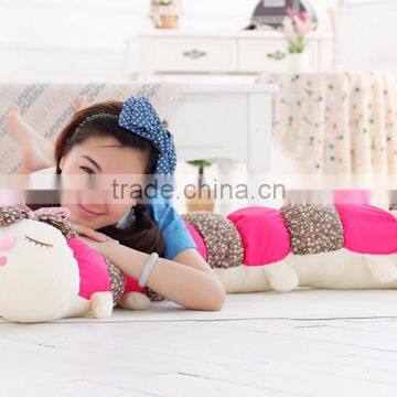 high quality plush caterpillar pillow