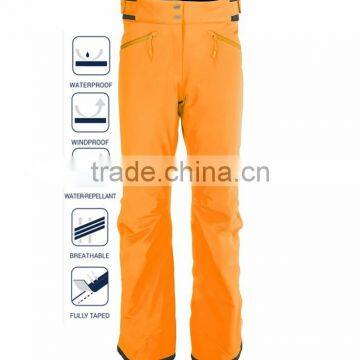 Orange Softshell Custom Ski Pants