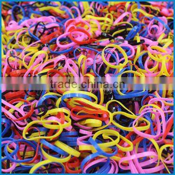 High quality girls multi-colors rubber elastic hair band