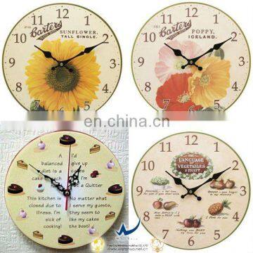 Decorative Flower Seeds Wall Clock