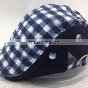 Soonest delivery Fashion plaid Duckbill Ivy Caps custom ivy cap for adult