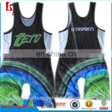 custom High quality youth vest gym men's wear youth Wrestling Singlets