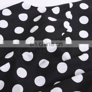 Cotton Short Party Wear Female Clothing Plus Size 50's 60's Polka Dot a Line Women Dress photo-3