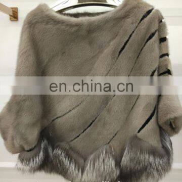 2017 Popular Fashion Women Real Short Mink Fur Coat