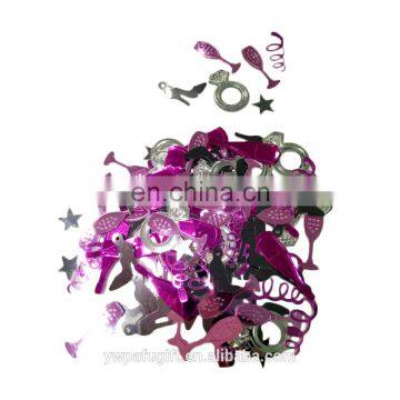 girls night out bachelorette party mixed design confetti