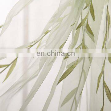 2015 Best Quality New Pattern Spring Green Organza Air Curtain