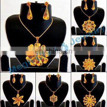 Bollywood Style Gold plated pendant set-Wholesale meenakari Necklace set-2015 Pakistani oversize pendant set-Punjabi pendant set