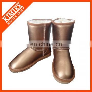 shine leather winter shoe boot