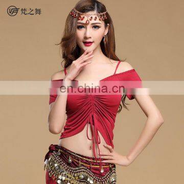 S-3091 Special design modal sexy belly dance crop top