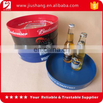 OEM logo plastic anti-slip coating serving tray