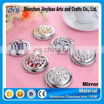 wedding decoration mirrors vintage silver plating compact mirror