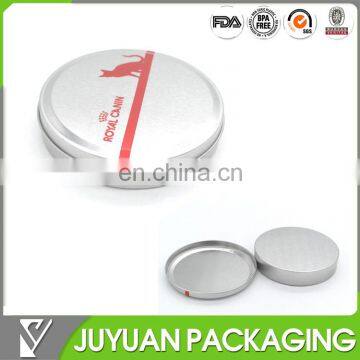 Custom round metal tin containers packing food