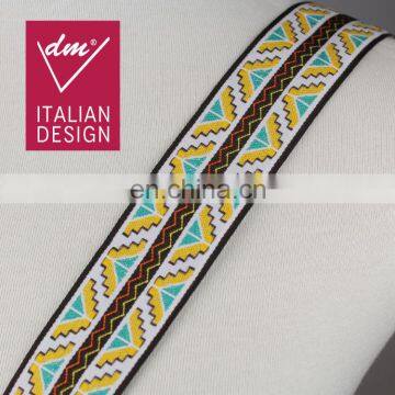 Italy design beautiful jacquard ribbon wholesale for garment