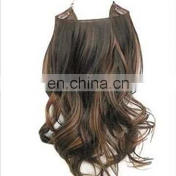 2017 new hot sale !!! no glue easy to install halo hair extensions