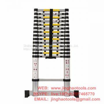 4.4m Aluminum Telescopic Ladder With Finger Gap And Stabilize Bar