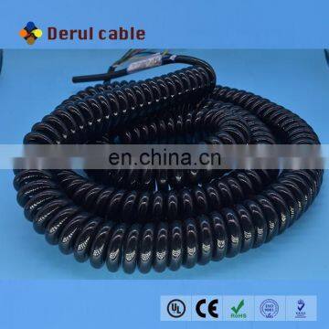 High Elasticity Trailer Spiral Cable Cnc Spiral Cable Coiled Cable photo-3