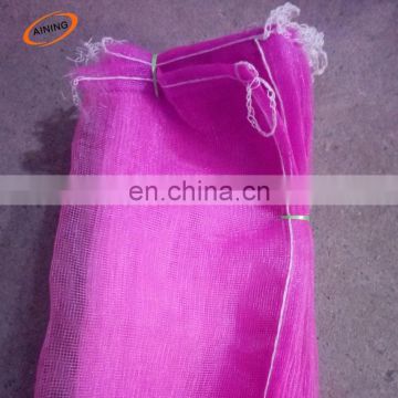 PE 50kg garlic mesh net bag for packing fruit vegetable