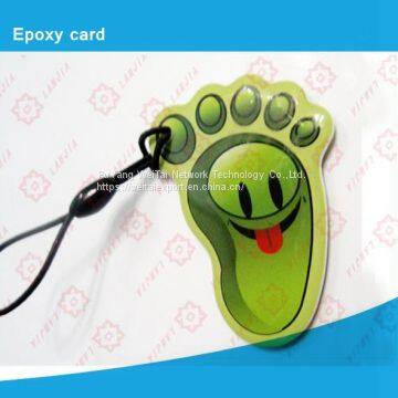 New products 13.56MHZ frequency epoxy card RFID card is very fashionable&mini