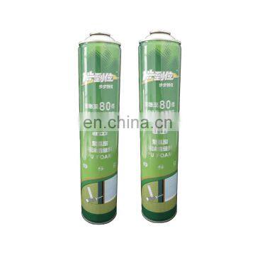 China empty metal tin can 750ml and pu foam polyurethane 750ml