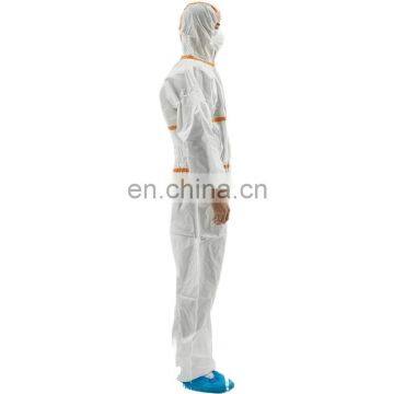 SMS Materials White Cheap High Visibility Disposable Coveralls photo-4
