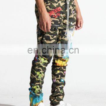 DiZNEW Military Army Cargo Camo Combat Work Jeans Pants With Printing photo-3