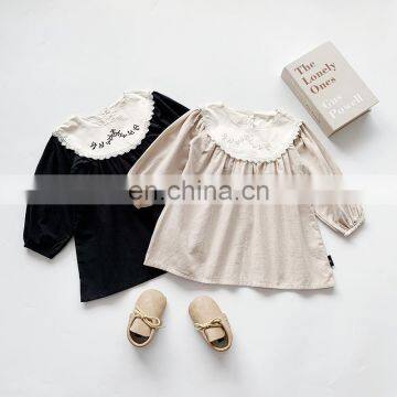 Girls' dresses 2020 autumn new style Korean style baby girl lace retro   style fashion princess dress