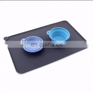 Silicone Dog Cat Bowl Mat Non-stick Food Pad,Waterproof Silicone Pet Feeding mat