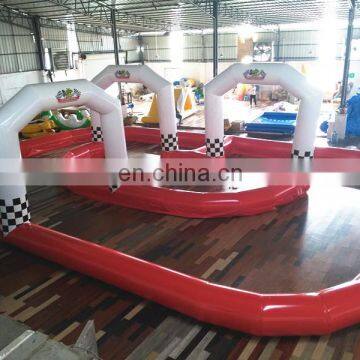Portable Outdoor Inflatable Sport Game Zorb Ball Go Kart Inflatable Race Track photo-3