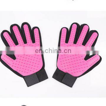 Massage Cleaning Deshedding Brush Cat Hair Remover Brush Dog Pet Grooming Glove photo-2
