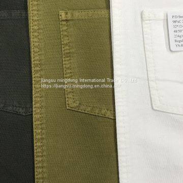 98#Cotton 2%Spandex Cavalry Twill Fabric photo-3
