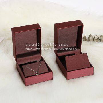 New Brushed Leather Jewelry Box Creative Jewelry Storage Box Necklace Ring Bracelet Brushed Leather Jewelry Packaging Box photo-3