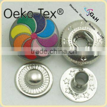 Oeko 100 Test Pass Metal spring snap button
