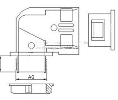 Right Angle Quick Connector For Flexible Pipes