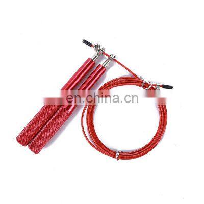 2021 Hot Selling Aluminum Handle Steel Wire Rope Skipping Fitness Sports Aluminum Alloy Rope Skipping Bearing